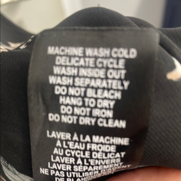 Tahari Floral Black Kimono Swim Coverup Bohemian Floral Duster Size SM - Picture 12 of 12